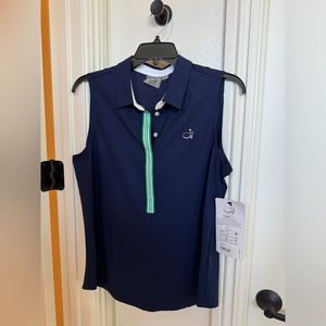 Authentic Masters Ladies Golf Core Sleeveless Polo Size M